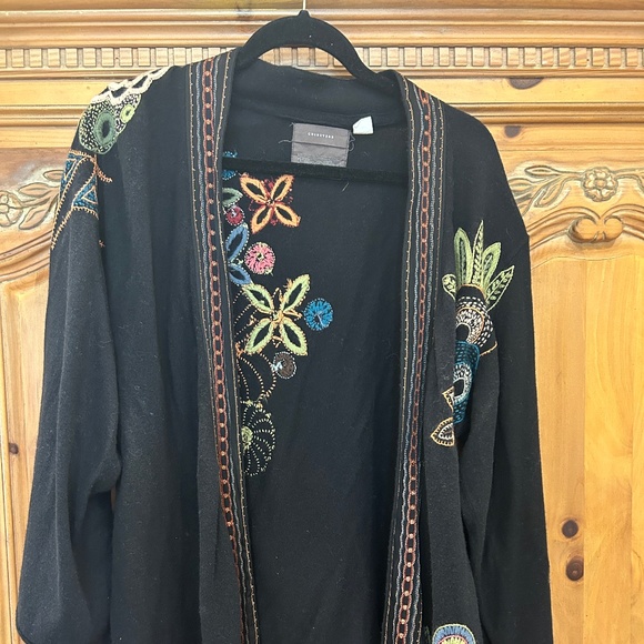 Anthropologie Guinevere Embroidered Cardigan - Picture 2 of 5